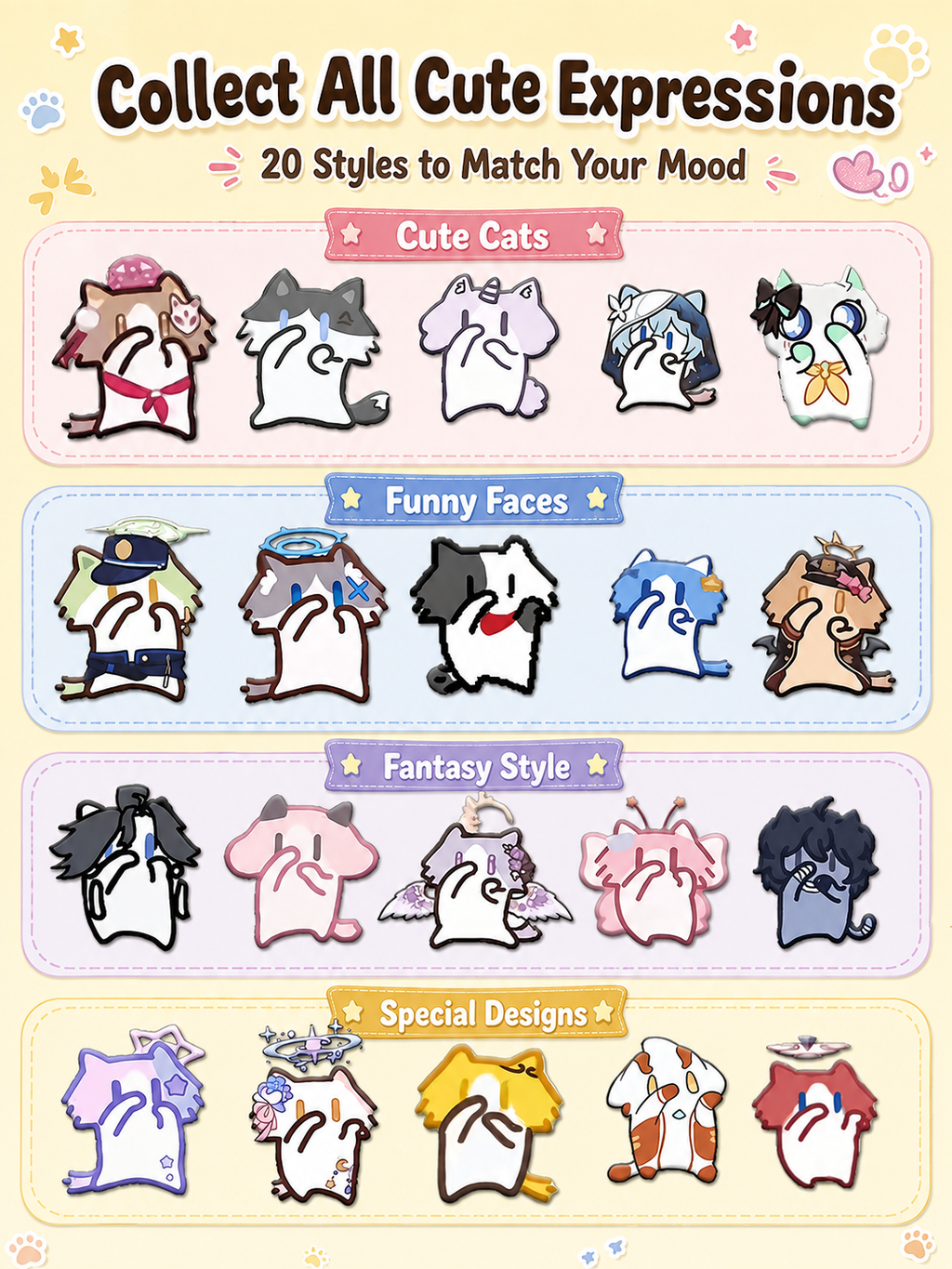 Cute Monthly Salary Cat Transfer Stickers, Kawaii Cartoon Cat Clear Waterproof Stickers, DIY Decorative Decals for Phone Case Water Bottle Laptop Journal