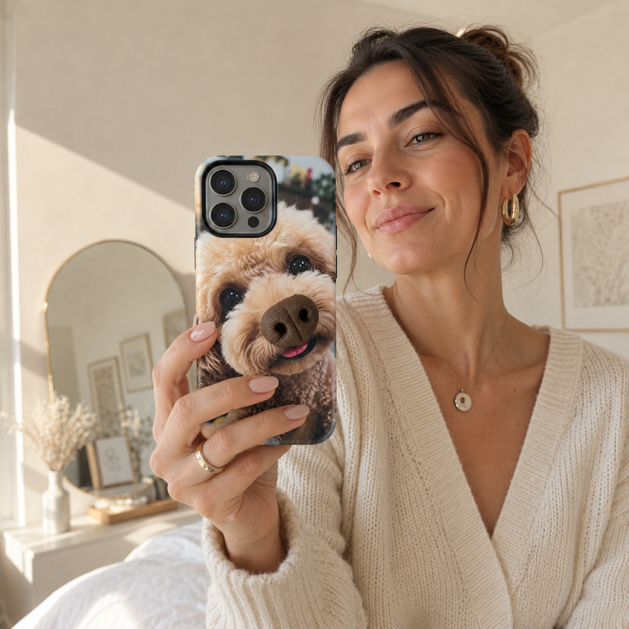 🐶 Stress‑Relief Pet Phone Case | Squishy 3D Silicone Nose