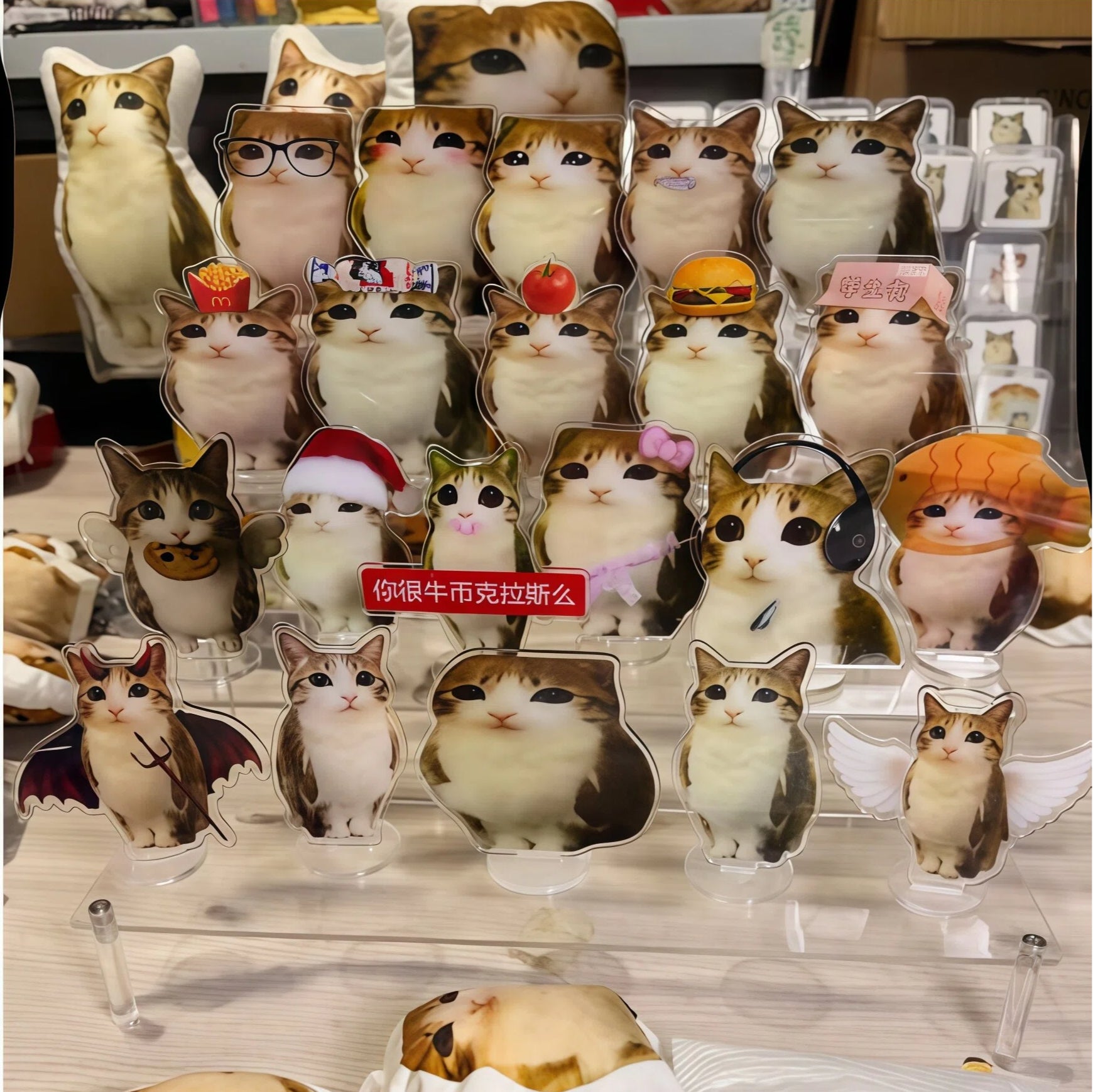 Meowl Family Acrylic Standee Ornaments