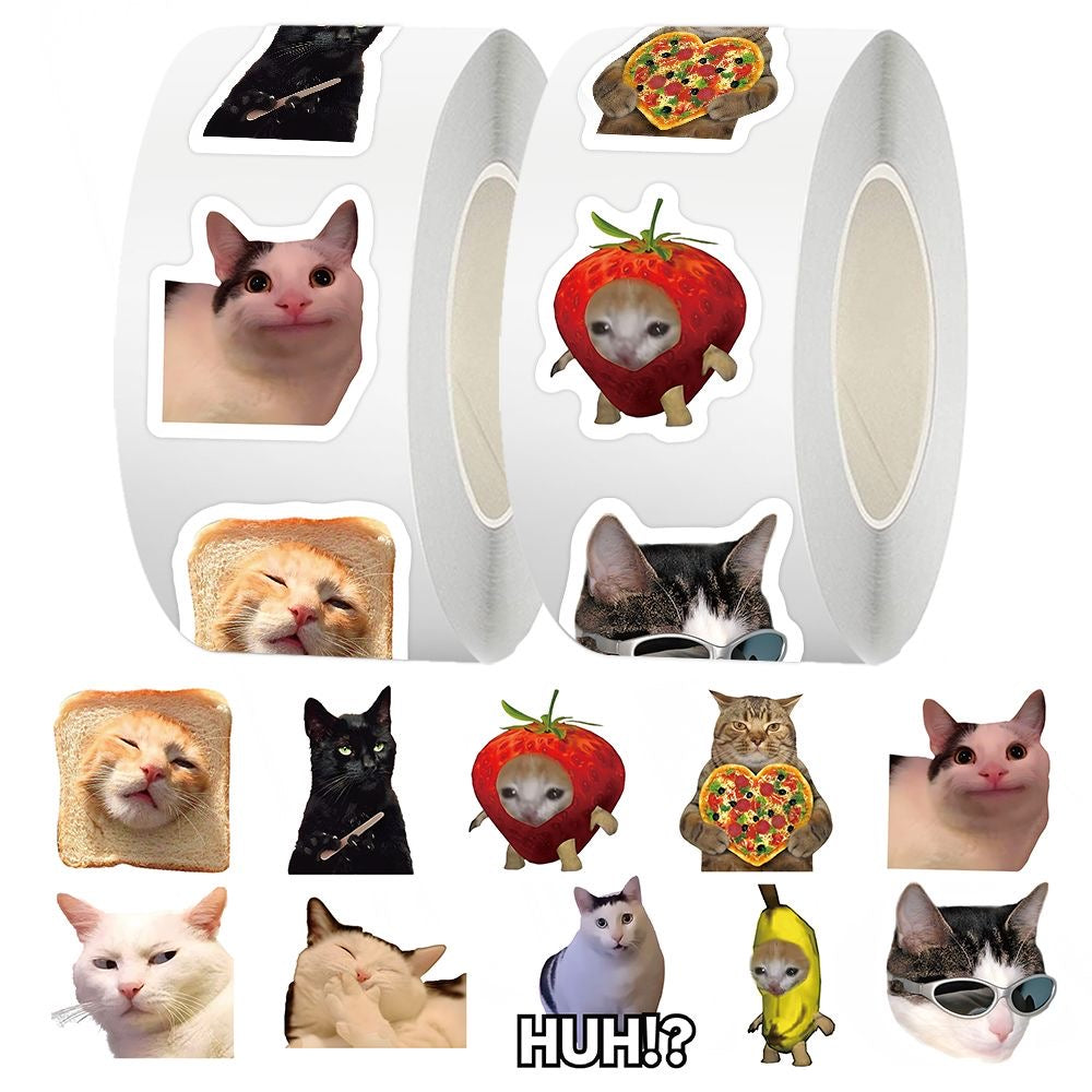 Hot selling realistic cat roll stickers