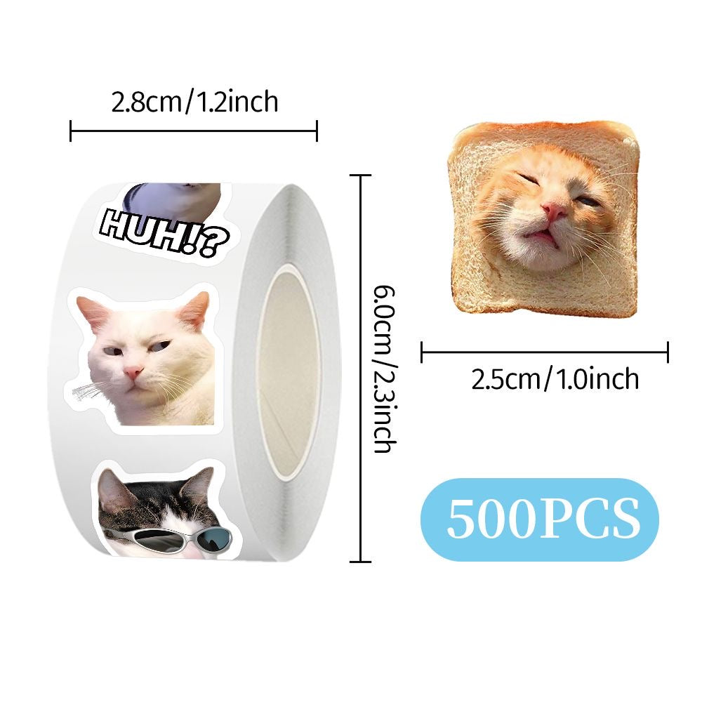 Hot selling realistic cat roll stickers