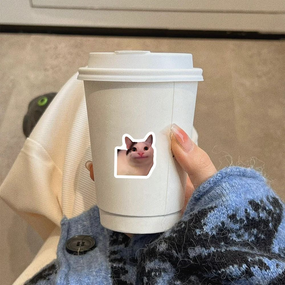 Hot selling realistic cat roll stickers