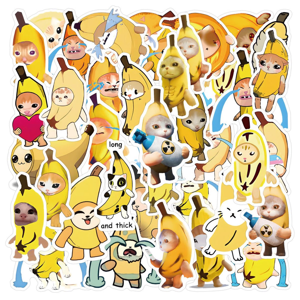 50 Unique Banana Cat Stickers