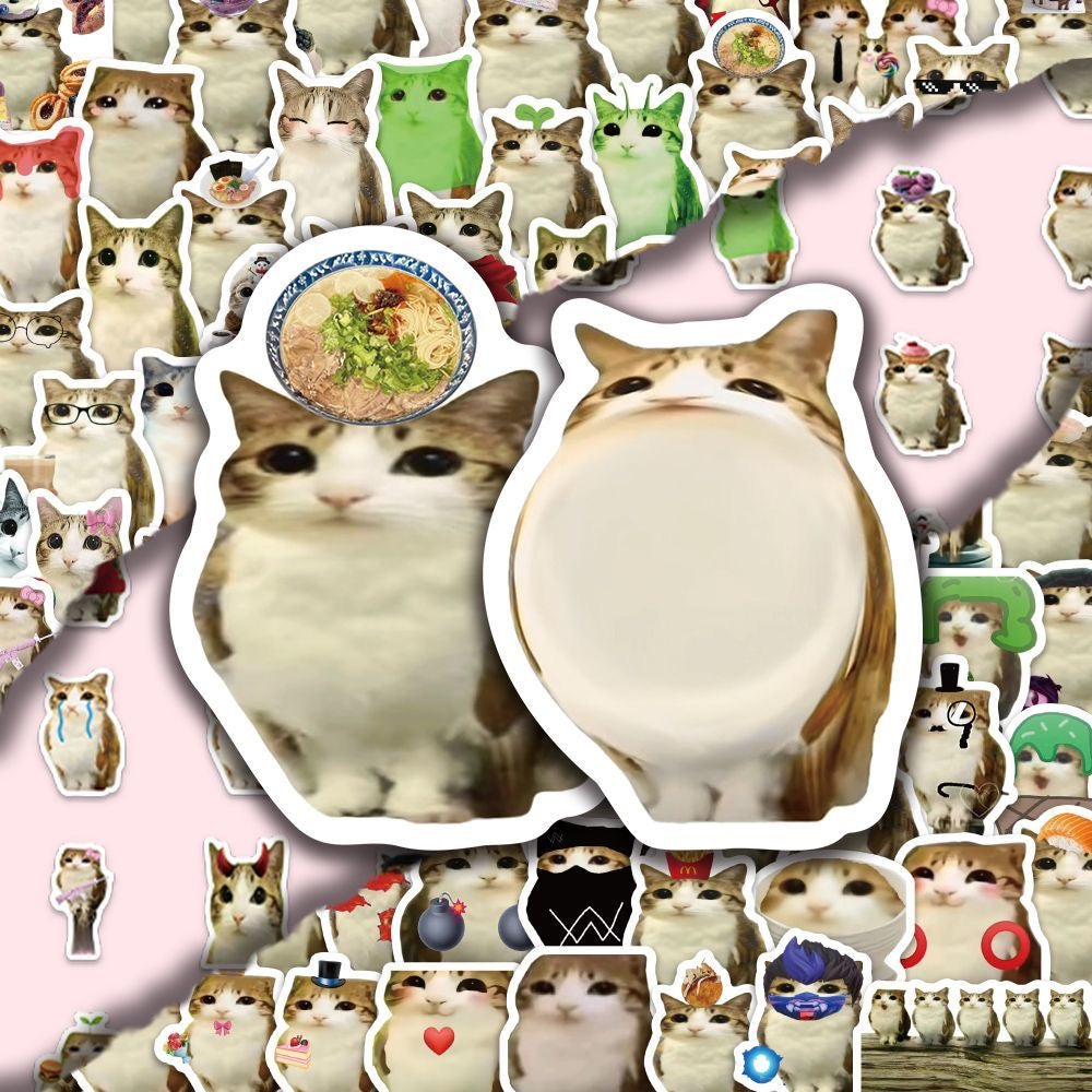Meowl Cute Abstract Meme Stickers