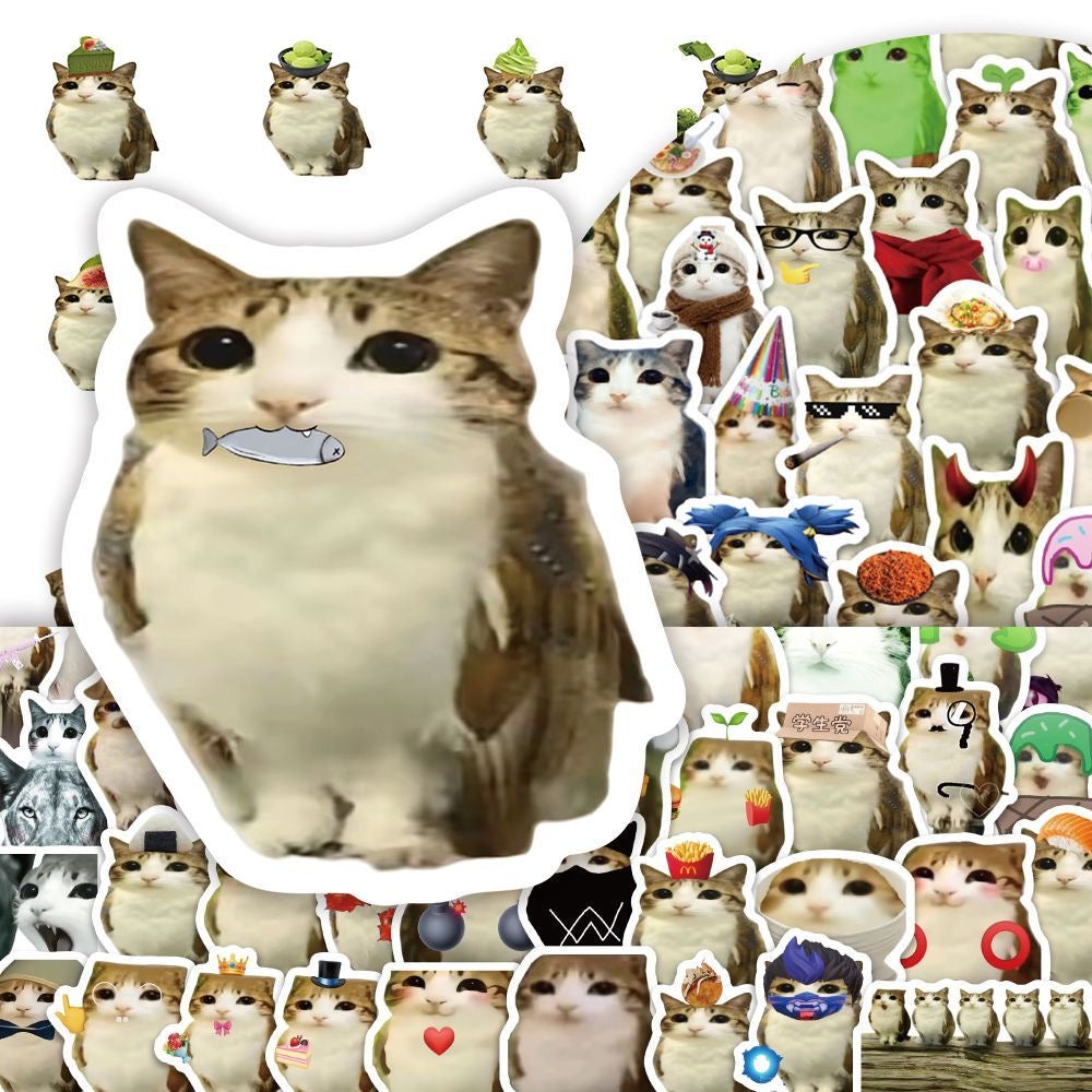 Meowl Cute Abstract Meme Stickers