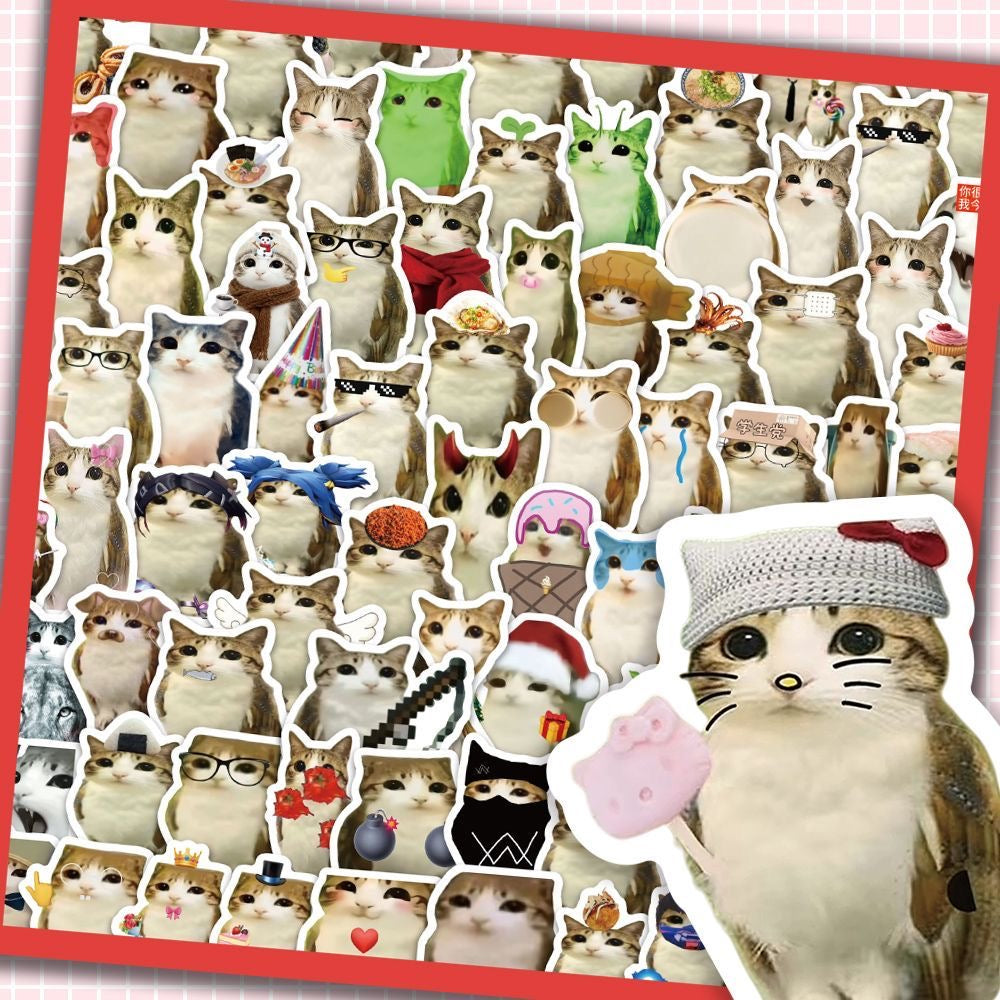 Meowl Cute Abstract Meme Stickers