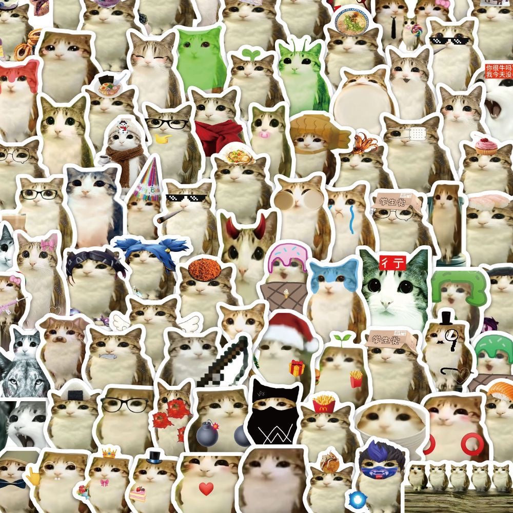 Meowl Cute Abstract Meme Stickers