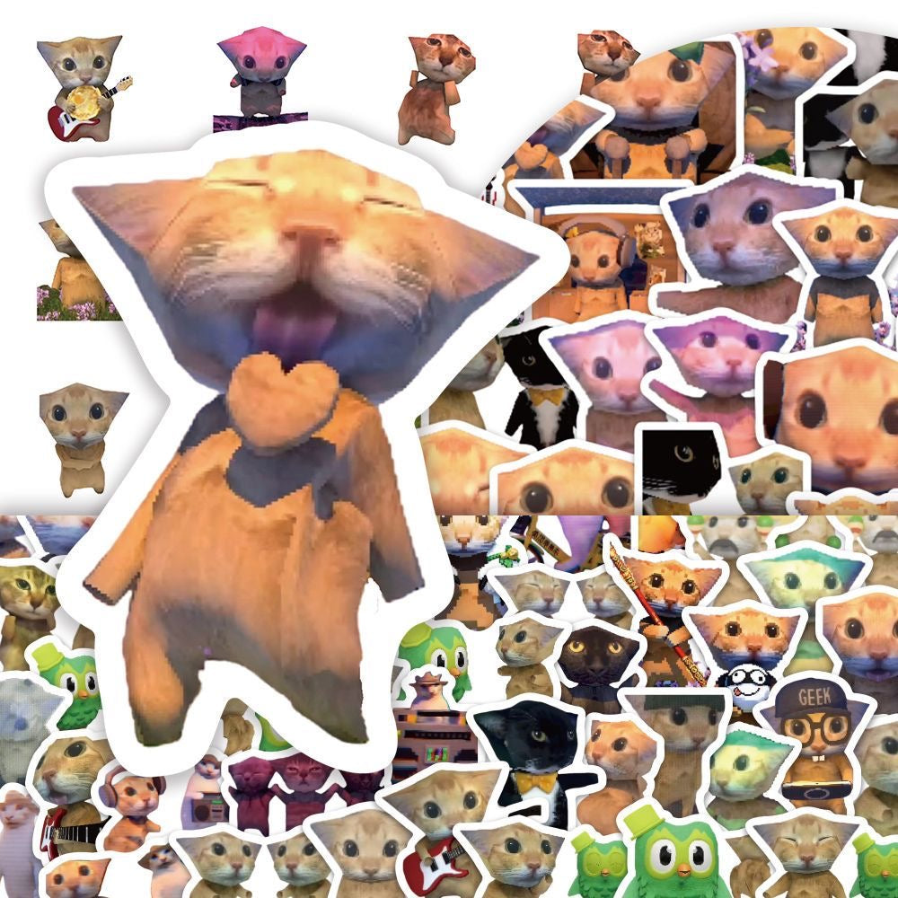 Amigati Duo Meow Emoji Stickers