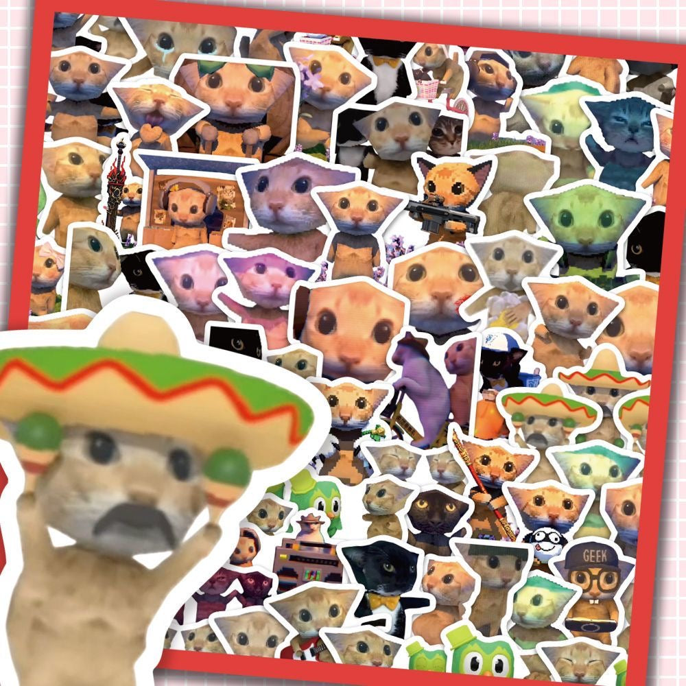 Amigati Duo Meow Emoji Stickers