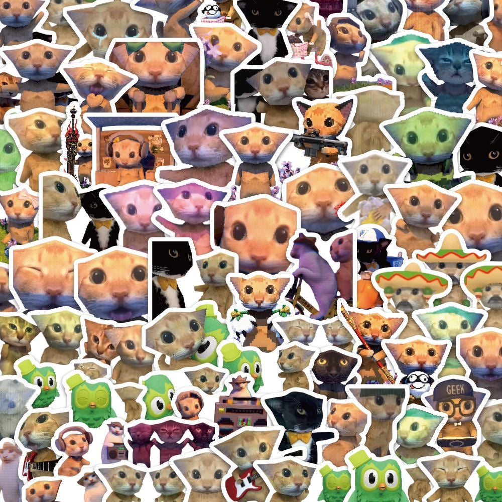 Amigati Duo Meow Emoji Stickers