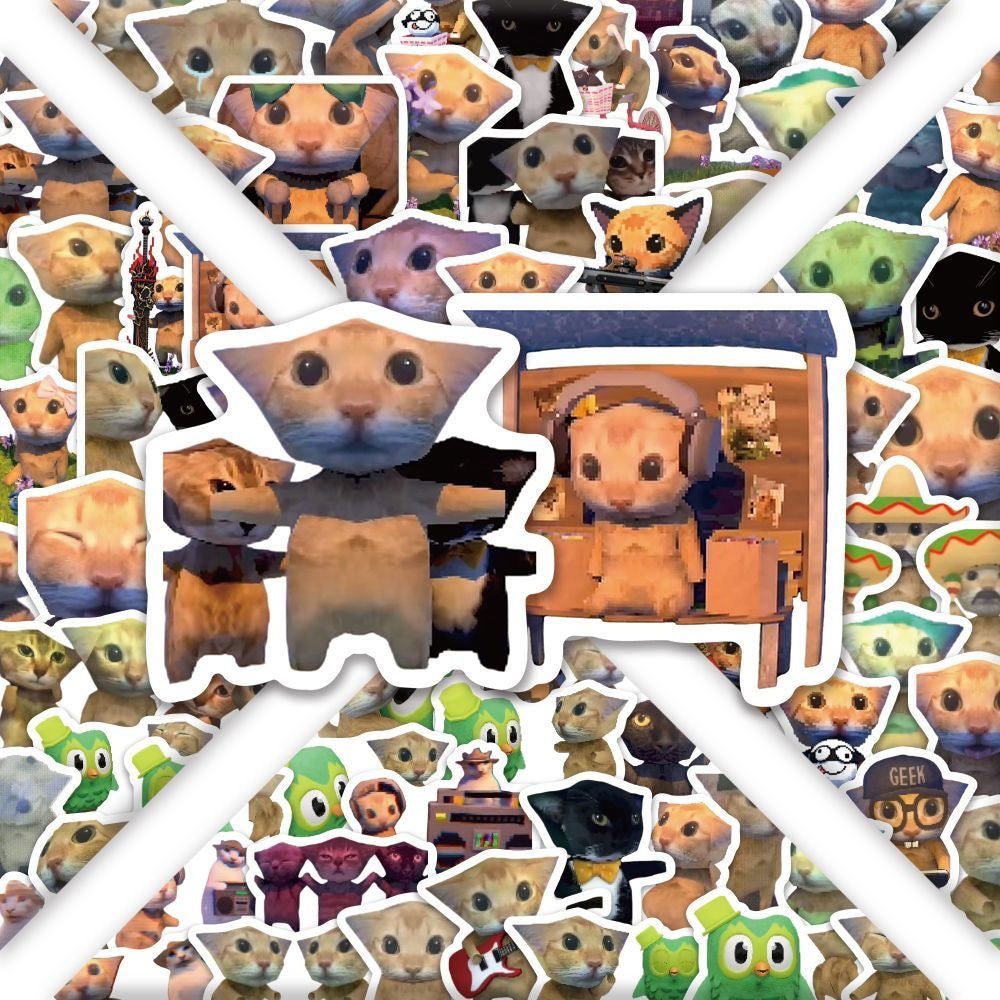 Amigati Duo Meow Emoji Stickers