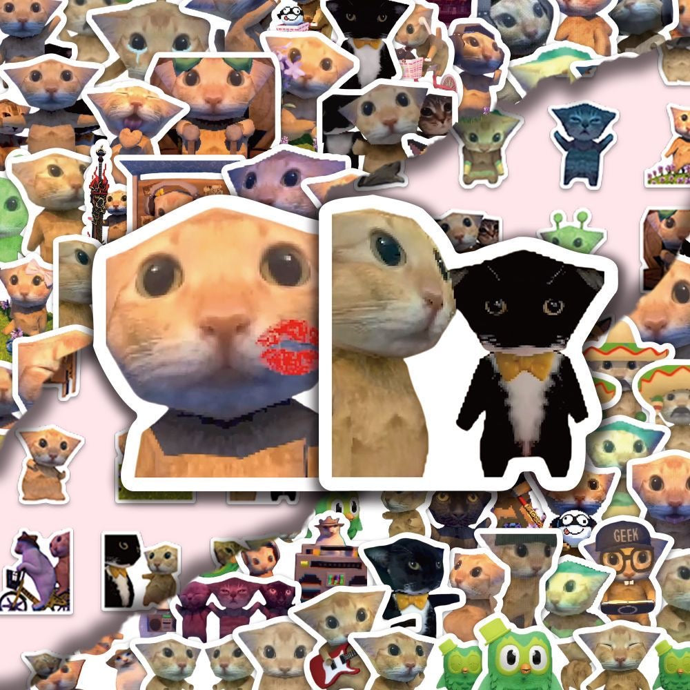 Amigati Duo Meow Emoji Stickers