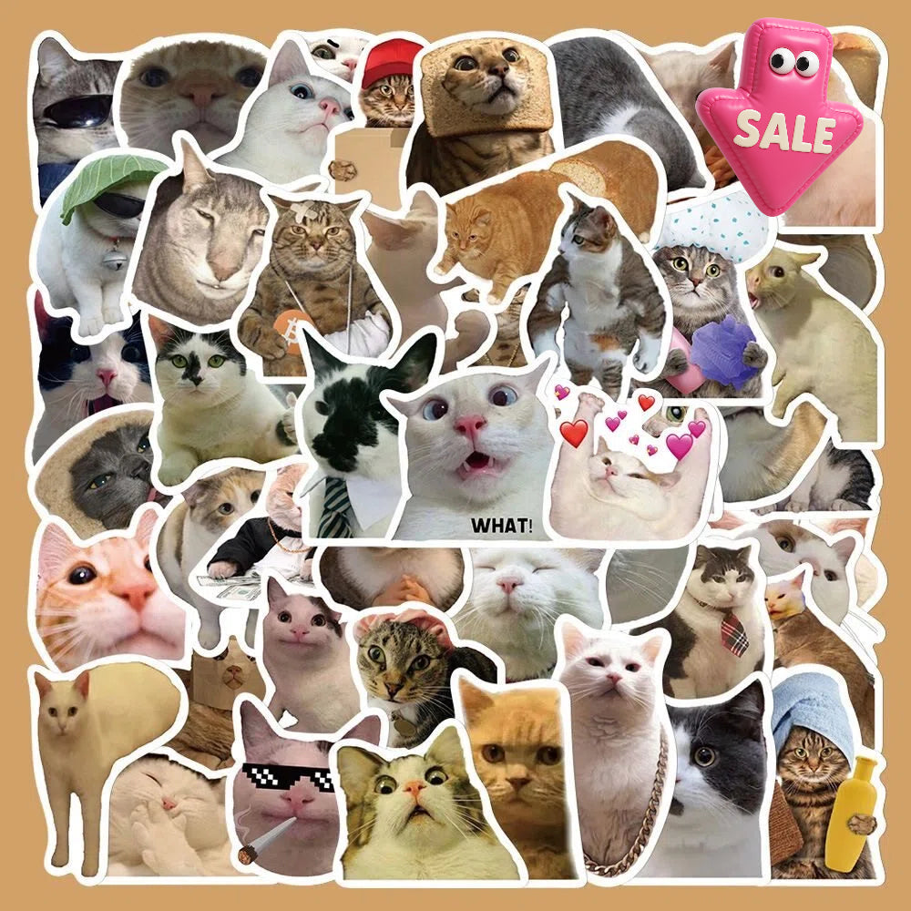 Funny Cat Stickers
