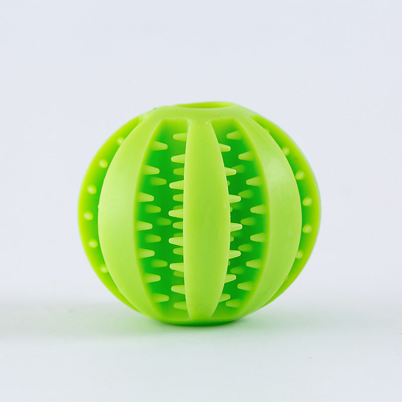 Silicone Leakage Food Treat Ball, Durable Teeth Cleaning Chew Toy for French Bulldog