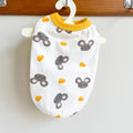Cute Mouse Cheese Print Cotton Sleeveless Dog Vest, Breathable Pet Home Pajamas Specially Designed for French Bulldog, S/M/L Sizes