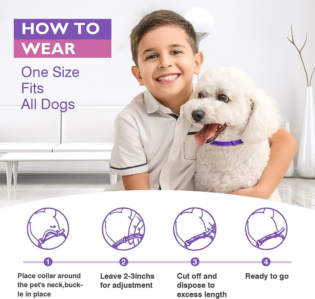 Natural Plant Essential Oil Pest Repellent Collar, Long Lasting Anti Flea Tick Mosquito Collar for Dogs & Cats