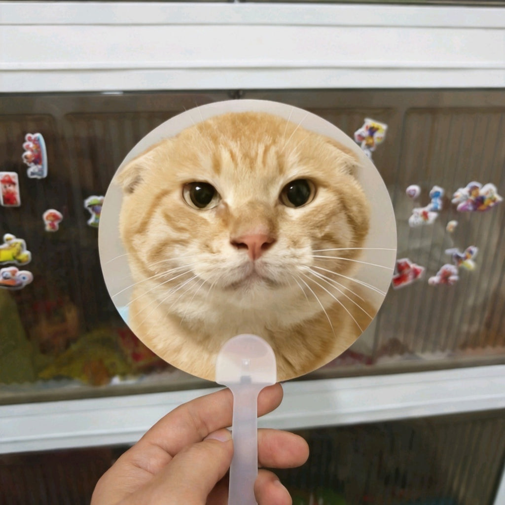 Viral Meme Lenticular Hand Fan | 3D Flip Changing Image Cartoon Meme Fan