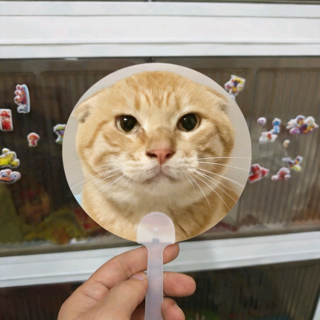 Viral Meme Lenticular Hand Fan | 3D Flip Changing Image Cartoon Meme Fan