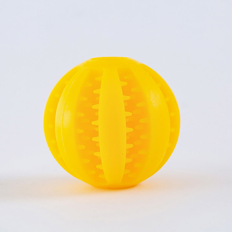 Silicone Leakage Food Treat Ball, Durable Teeth Cleaning Chew Toy for French Bulldog