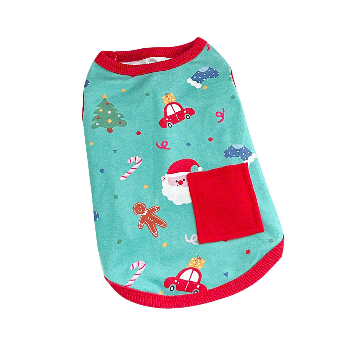 Christmas pet dog cat German velvet cotton vest warm skin-friendly comfortable high elastic clothes