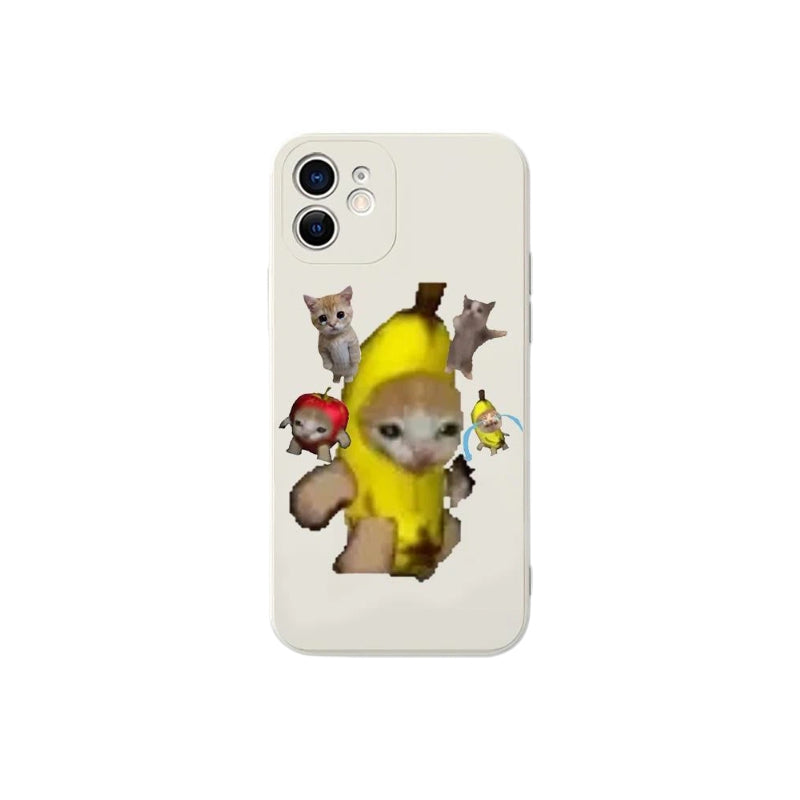 Banana Cat iPhone Case