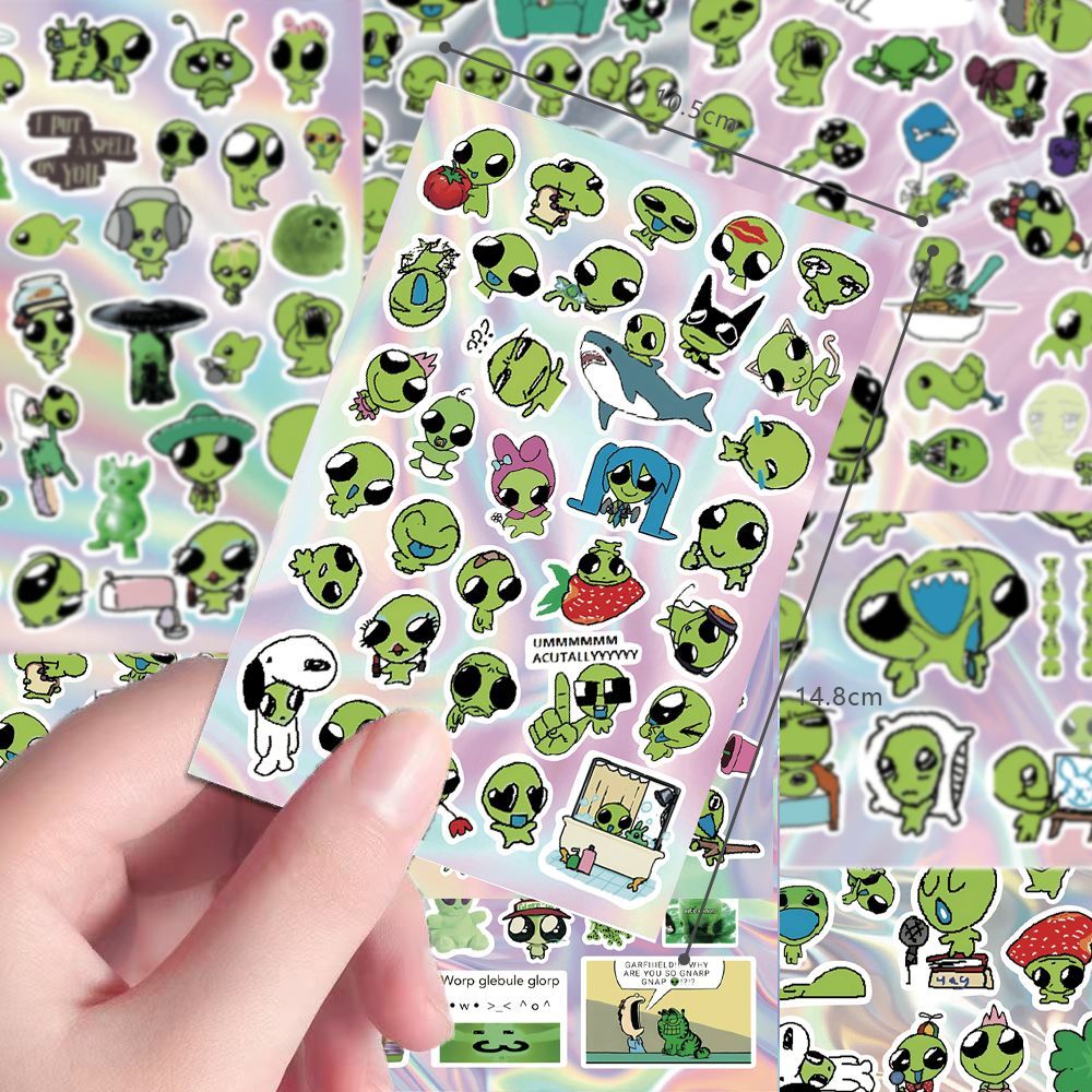 Alien Die-Cut Stickers (Set of 8)
