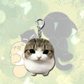 Crispy Triangle Cat Meme Keychain