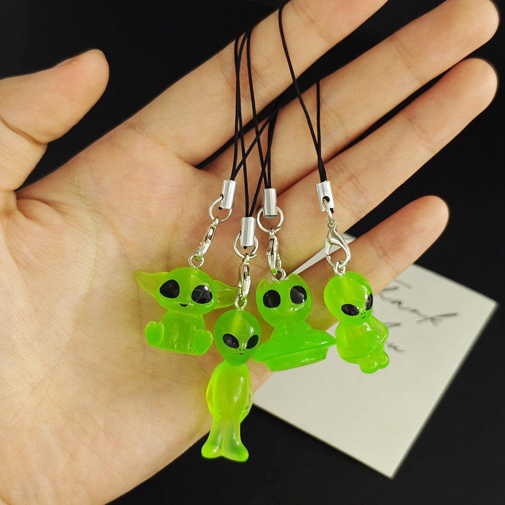 Luminous Alien Unique Phone Lanyard