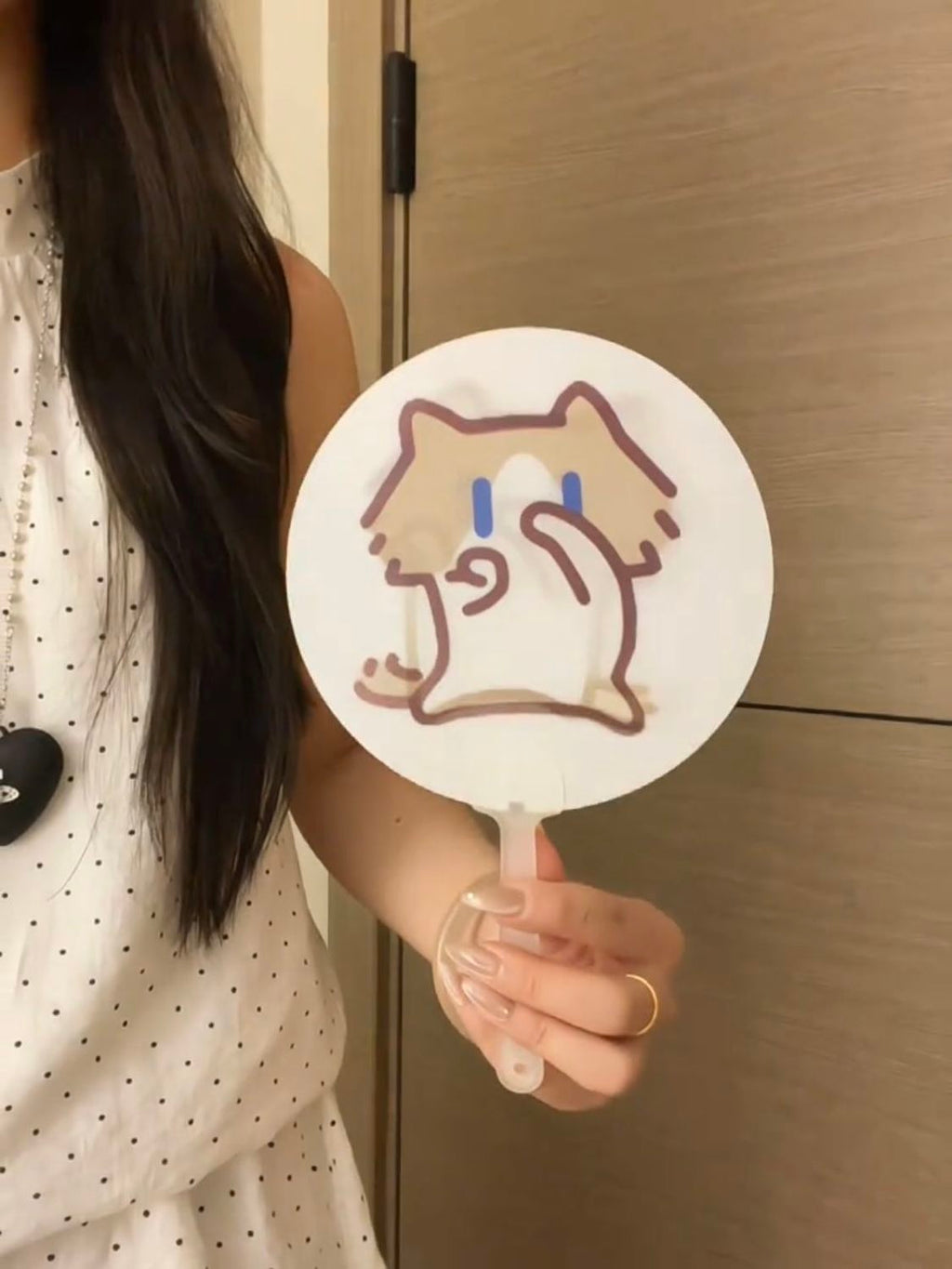 Viral Meme Lenticular Hand Fan | 3D Flip Changing Image Cartoon Meme Fan
