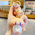 Cute Cartoon Salary Cat Plush Keychain, Fun Key Chain, Car Key Charm, Backpack Pendant Gift for Students