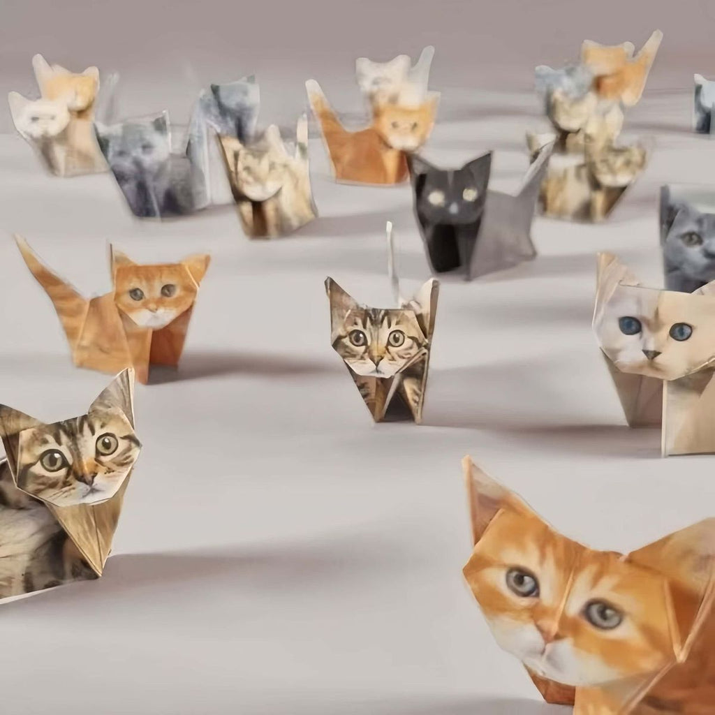 3D Origami Puppy & Cat Paper Craft