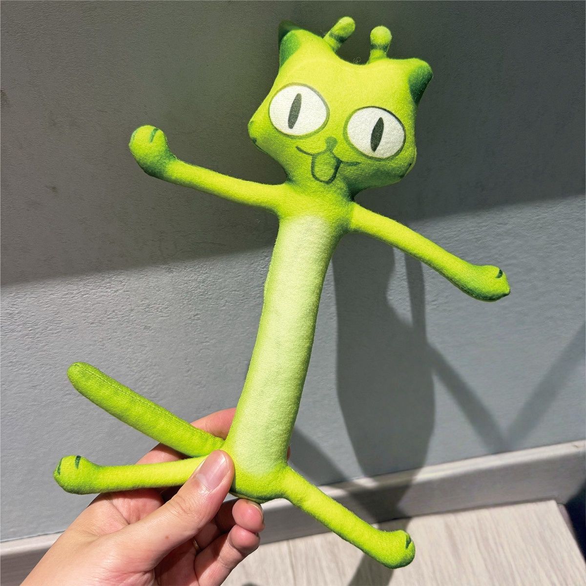 Meme Plush Charm, Banana Cat & Alien Cat with Built-in Wire Skeleton
