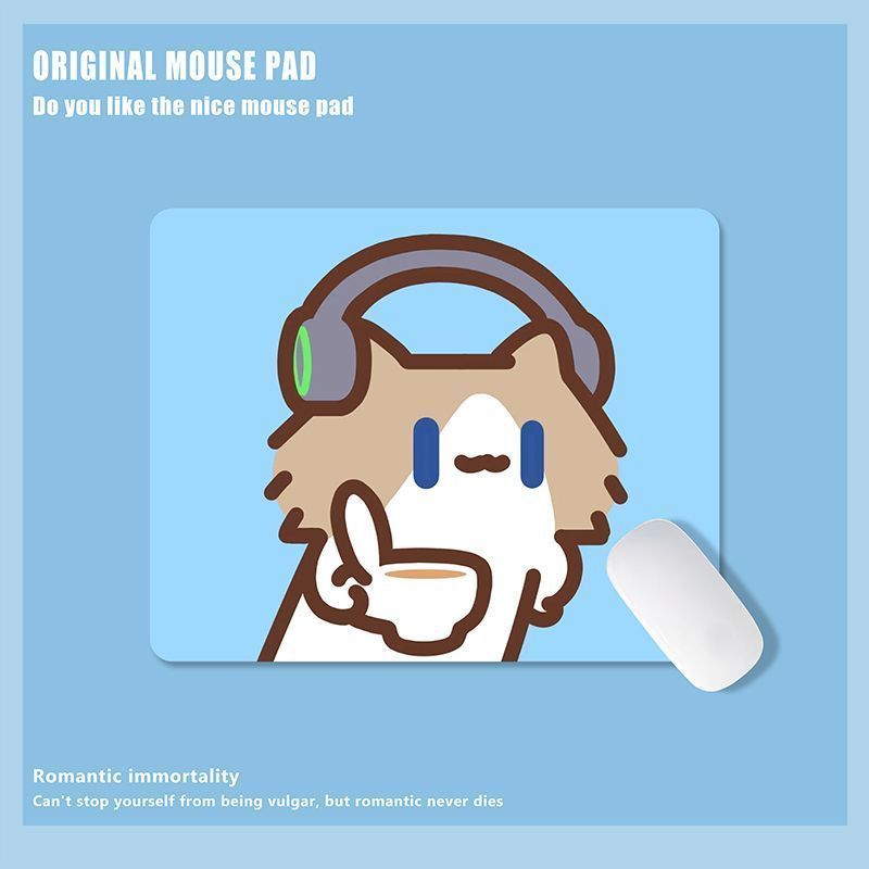Monthly Salary Cat Cute Cartoon Student Medium Mouse Pad