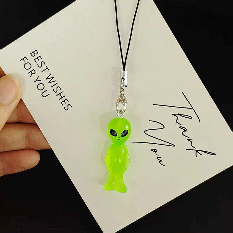 Luminous Alien Unique Phone Lanyard