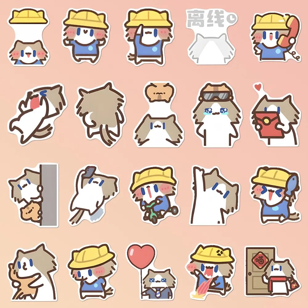 120 emojis stickers for 'Monthly Salary Cat'