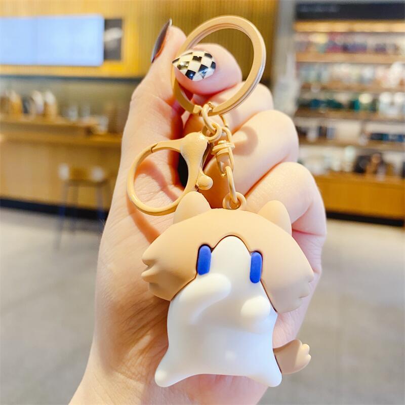 Cute Cartoon Salary Cat Plush Keychain, Fun Key Chain, Car Key Charm, Backpack Pendant Gift for Students