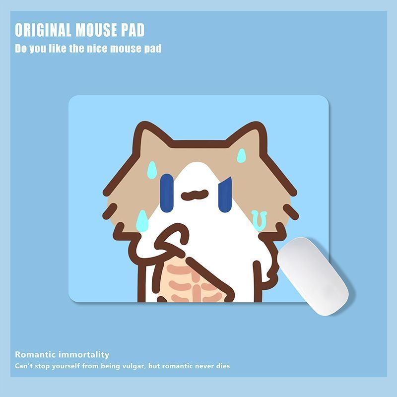 Monthly Salary Cat Cute Cartoon Student Medium Mouse Pad