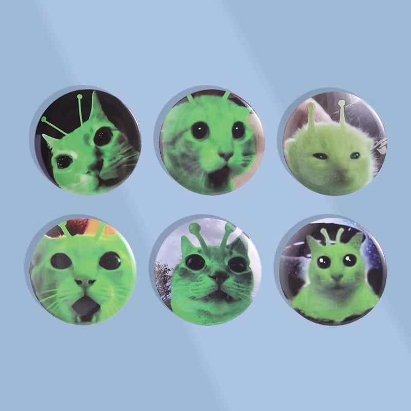 Alien Cat Badge