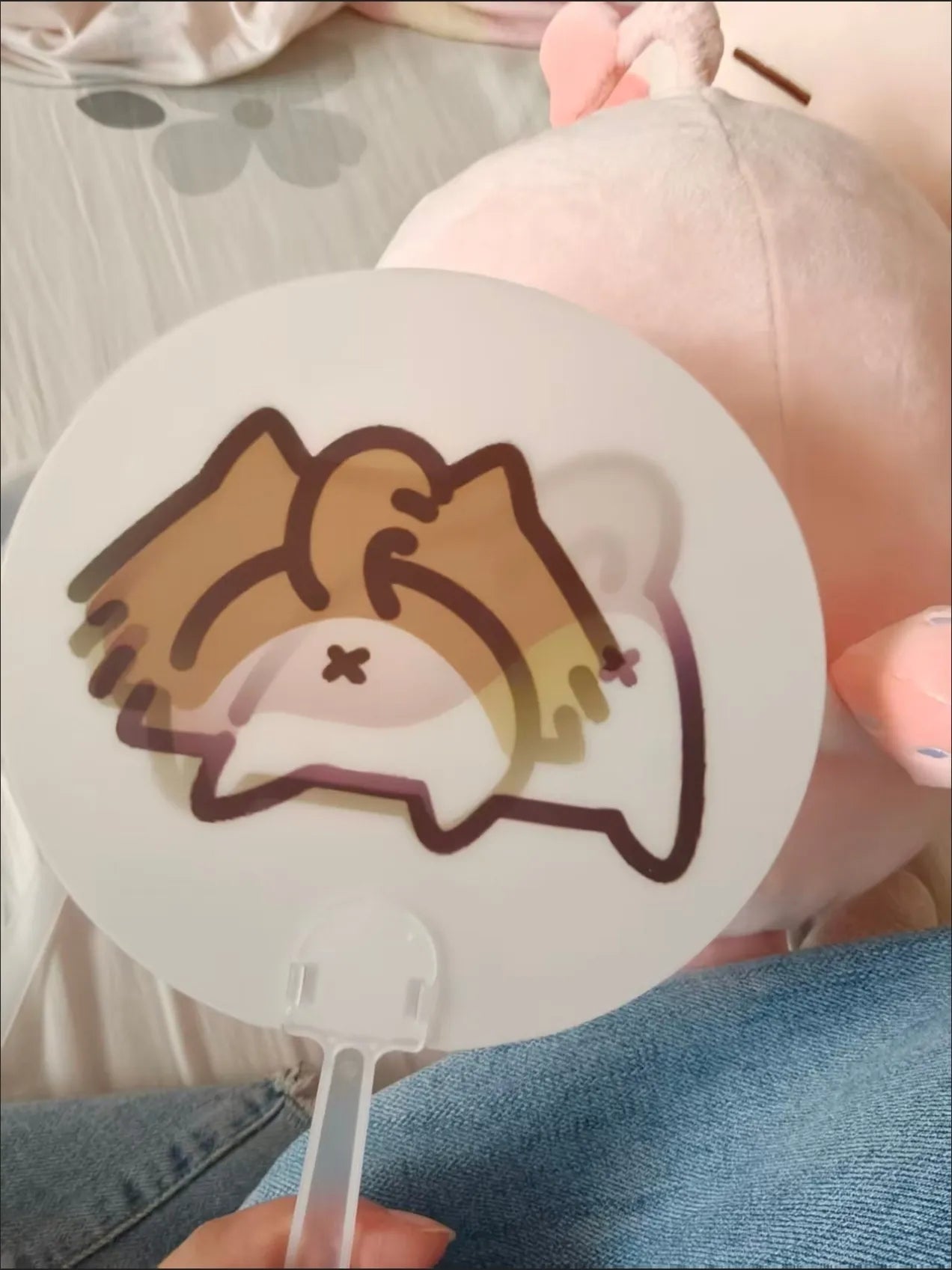 Viral Meme Lenticular Hand Fan | 3D Flip Changing Image Cartoon Meme Fan