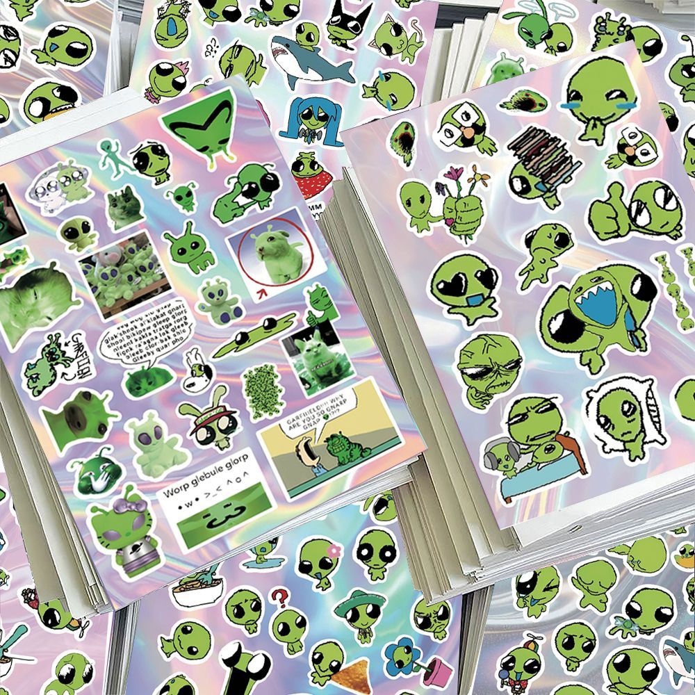 Alien Die-Cut Stickers (Set of 8)