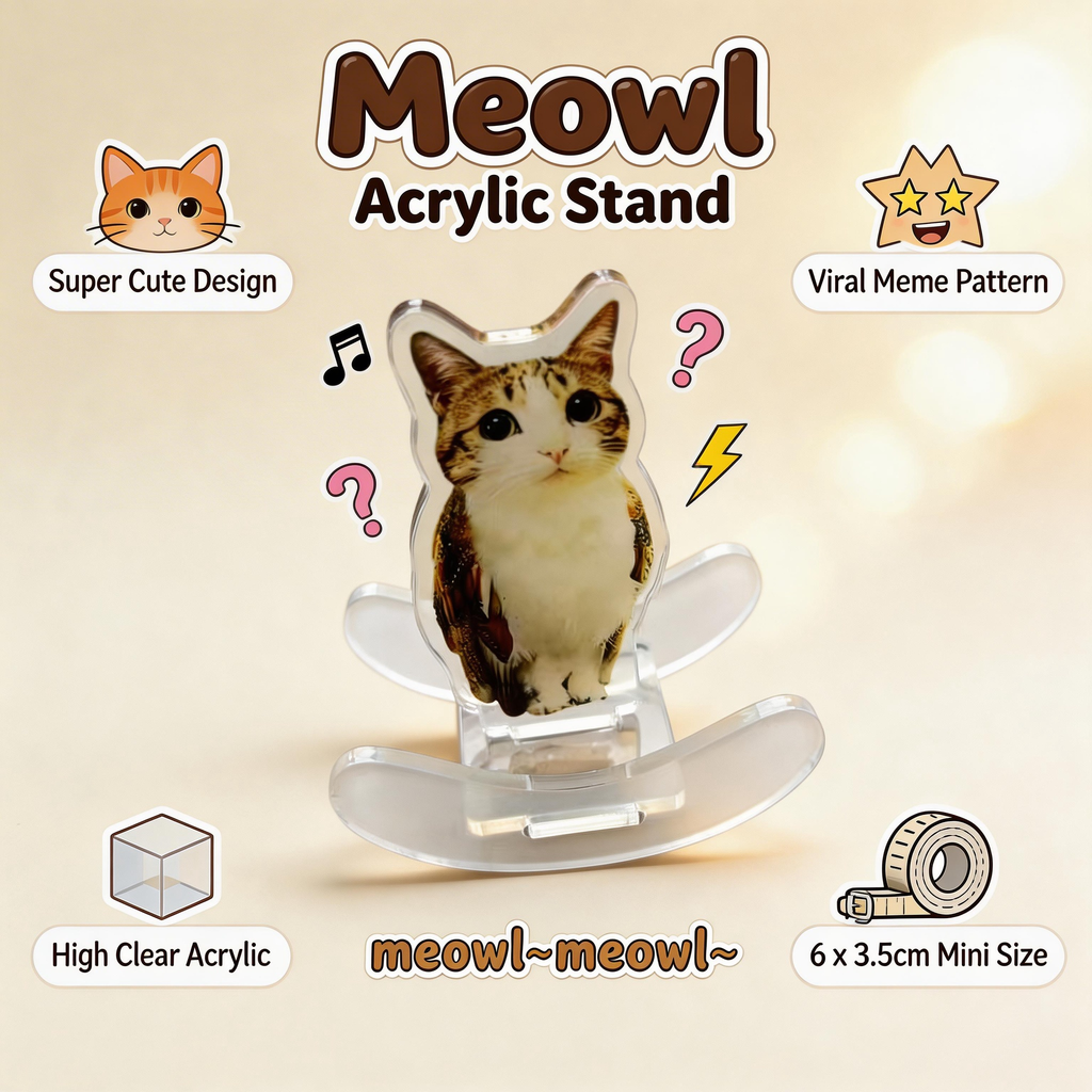 Meowl rocking ornament