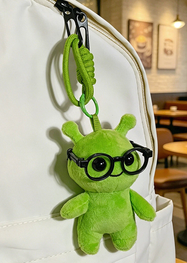 Cute Eyeglass Alien Plush Charm