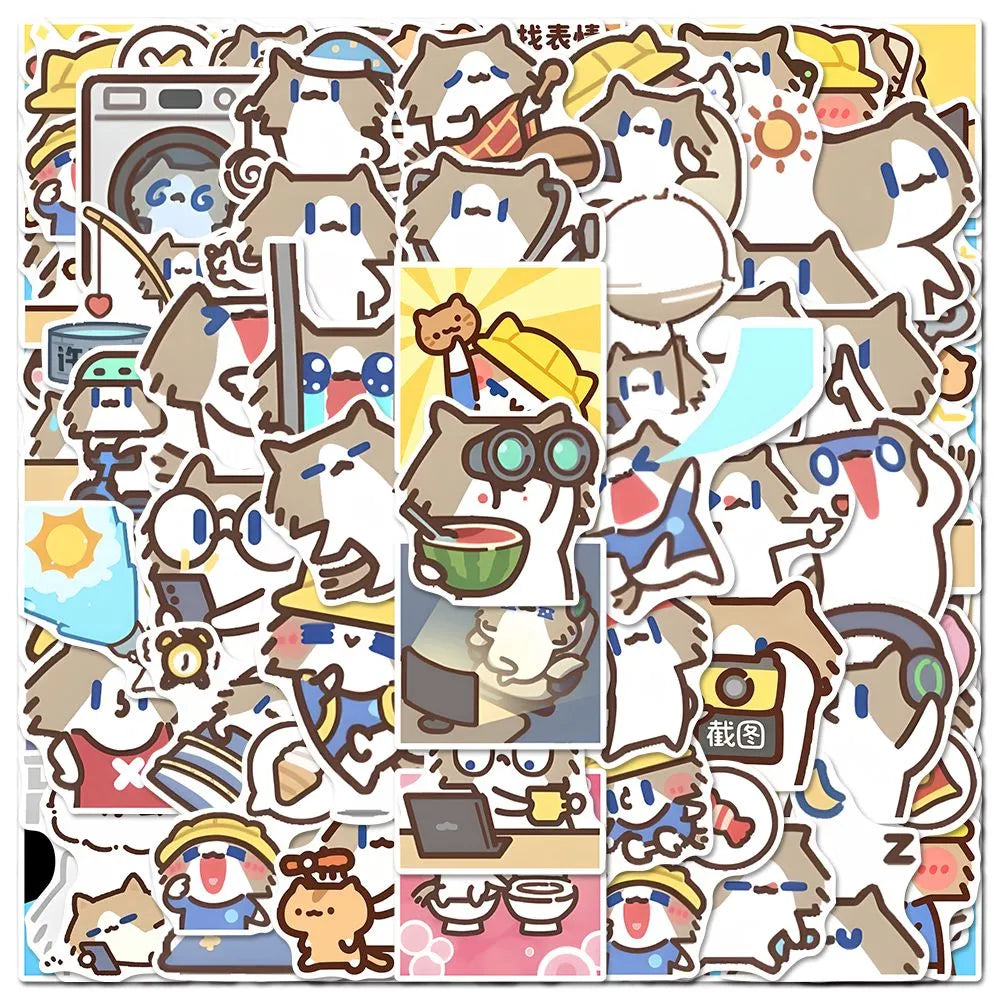 120 emojis stickers for 'Monthly Salary Cat'