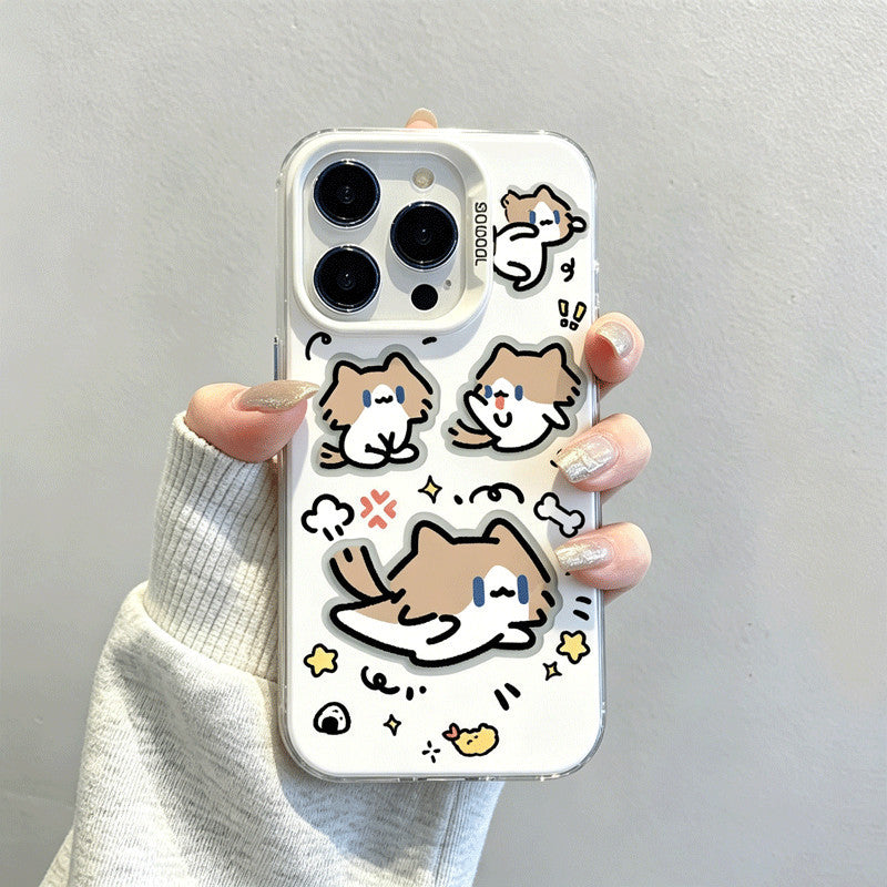 Cartoon Monthly‑Salary Cat with Paws for iPhone