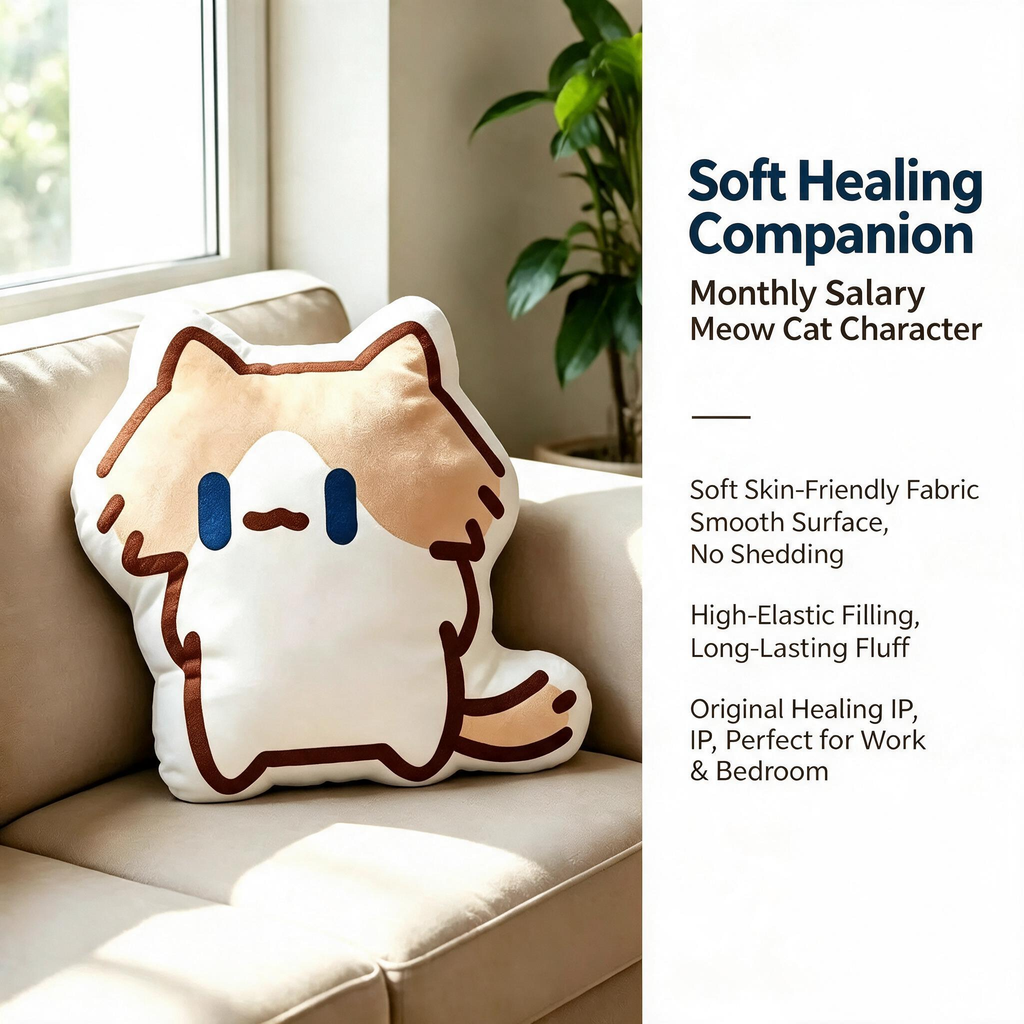 Bestselling Monthly Salary Cat Plush Toy Scattering Fragrance Cute Creative Shaped Pillow