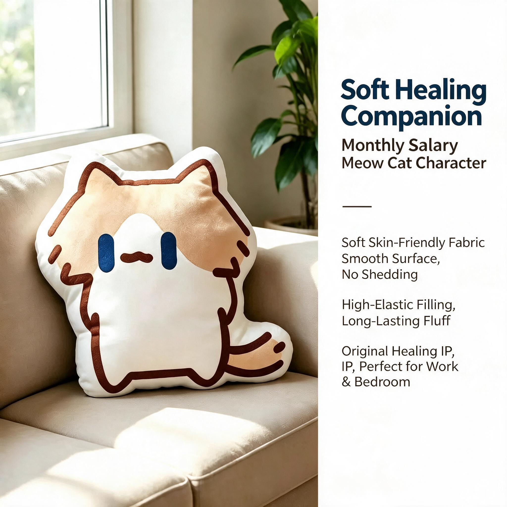 Bestselling Monthly Salary Cat Plush Toy Scattering Fragrance Cute Creative Shaped Pillow