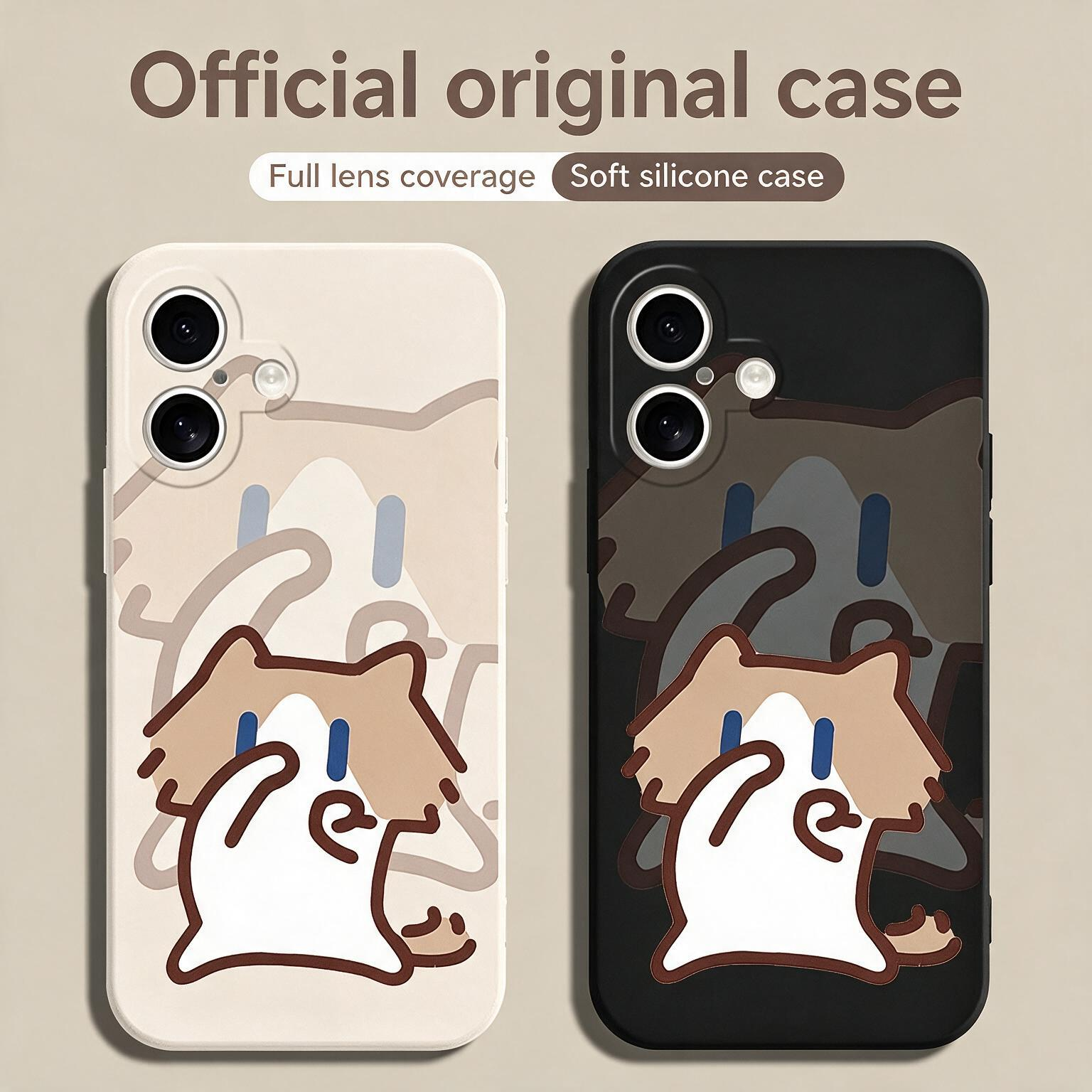 Cute Monthly‑salary Cat Phone Case Compatible with iPhone