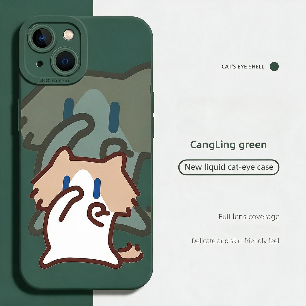 Cute Monthly‑salary Cat Phone Case Compatible with iPhone