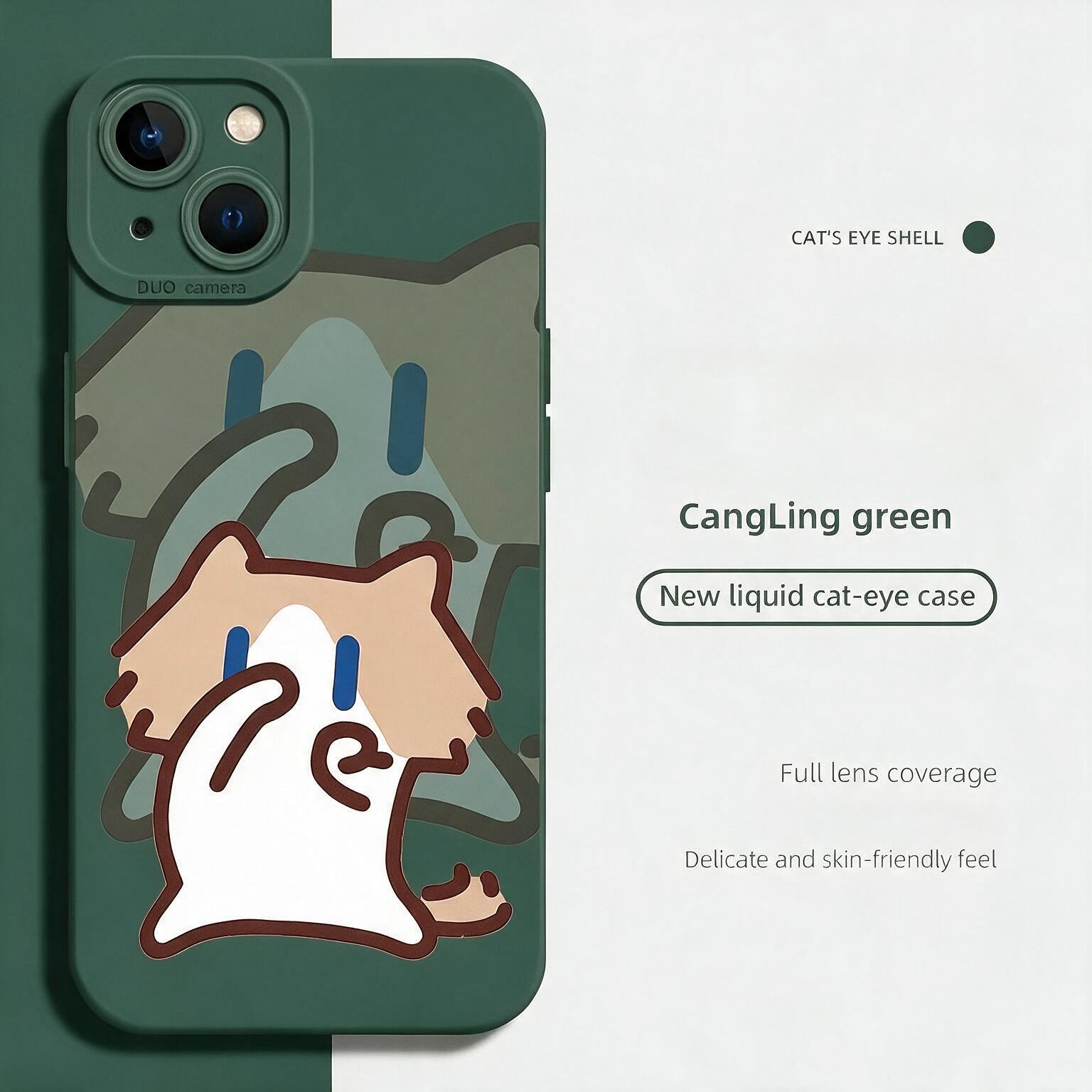 Cute Monthly‑salary Cat Phone Case Compatible with iPhone