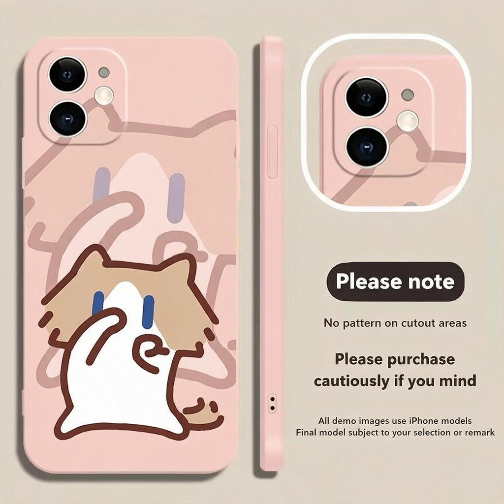 Cute Monthly‑salary Cat Phone Case Compatible with iPhone